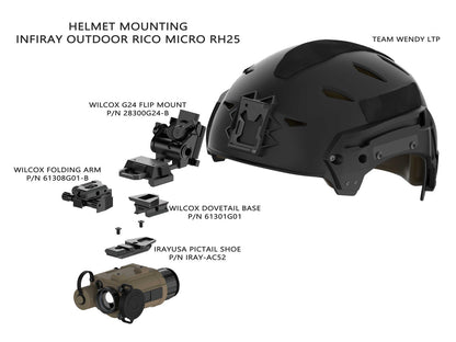 RICO MICRO PICTAIL Helmet/Weapon Shoe