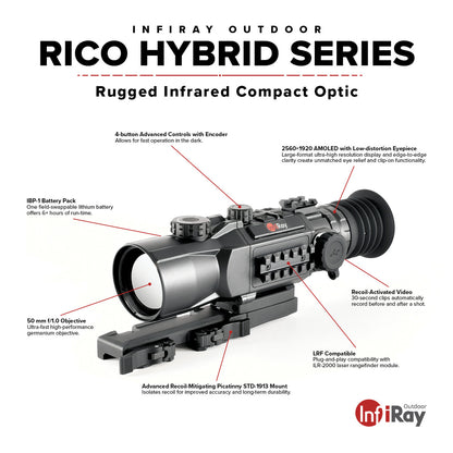 RICO HYBRID 640 3X 50mm Multi-function Thermal Weapon Sight