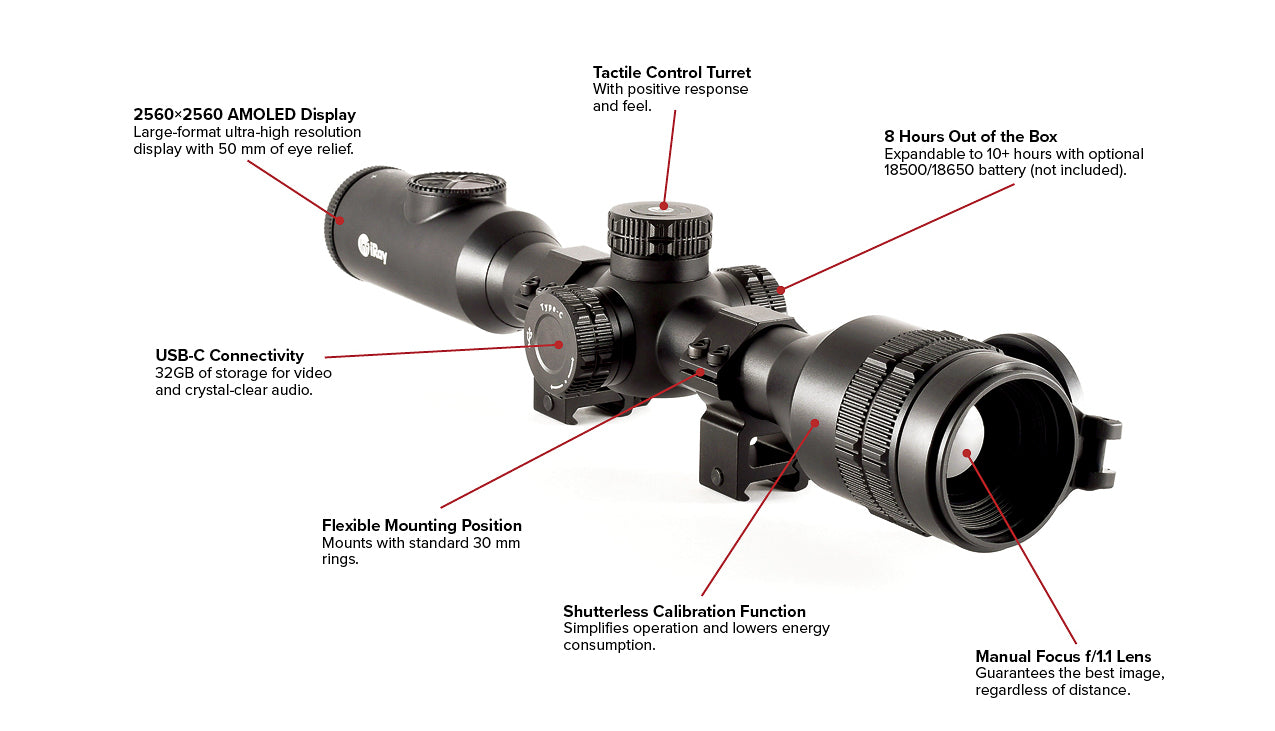 BOLT TH50C V2 Thermal Weapon Sight 640x512 50mm